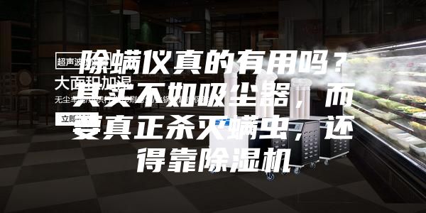 除螨儀真的有用嗎？其實不如吸塵器，而要真正殺滅螨蟲，還得靠除濕機