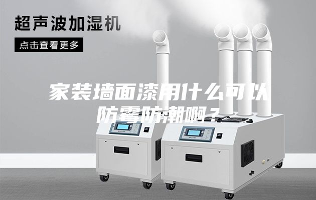 家裝墻面漆用什么可以防霉防潮啊？